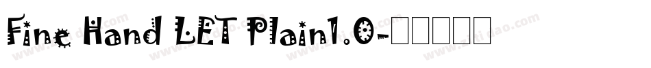 Fine Hand LET Plain1.0字体转换